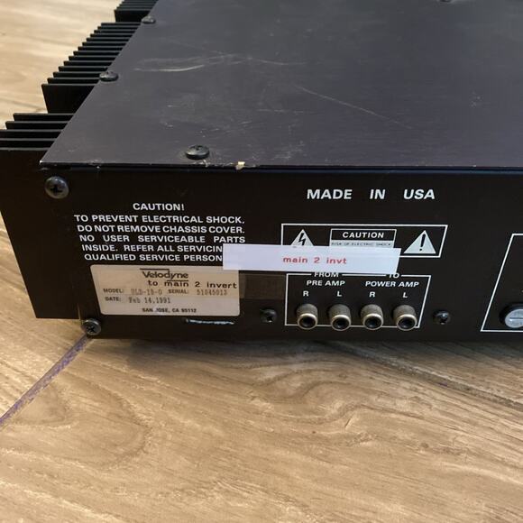 Vintage 1991 Velodyne Uld Series II Power Servo Controller - Picture 6 of 9